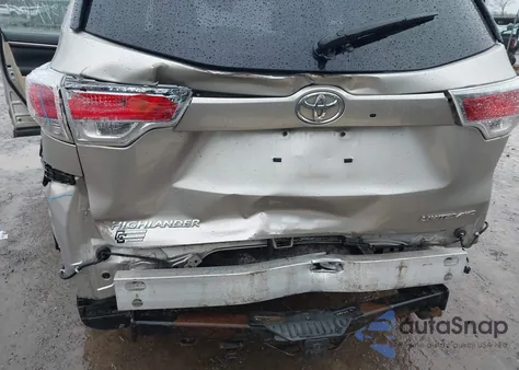 2014 Toyota Highlander Limited Platinum V6 from USA, damaged, VIN 5TDDKRFH5ES022285